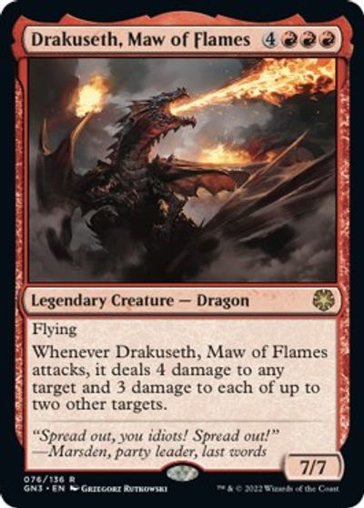 Drakuseth, Maw of Flames card art