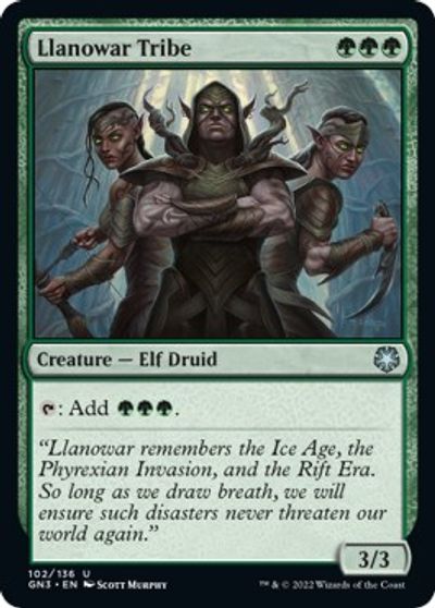 Llanowar Tribe card art