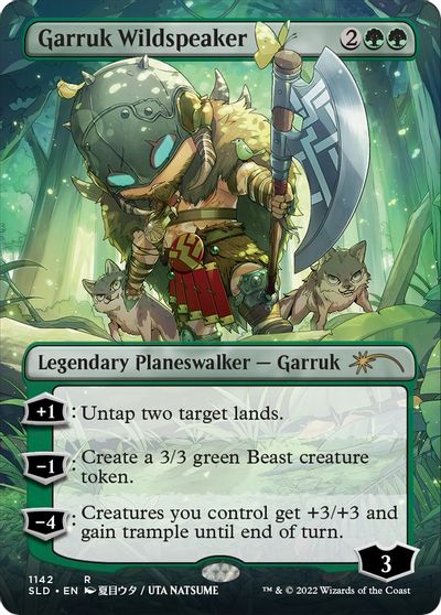 Garruk Wildspeaker (Borderless) card art