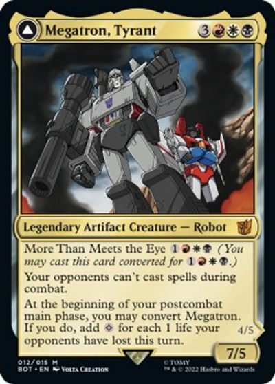 Megatron, Tyrant card art