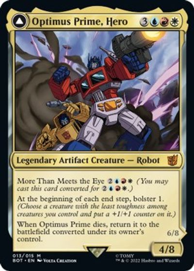 Optimus Prime, Hero card art