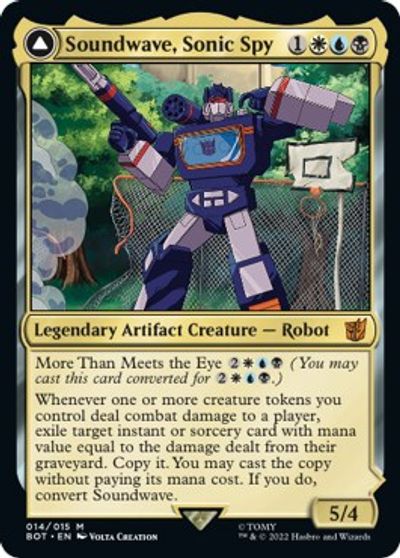 Soundwave, Sonic Spy card art