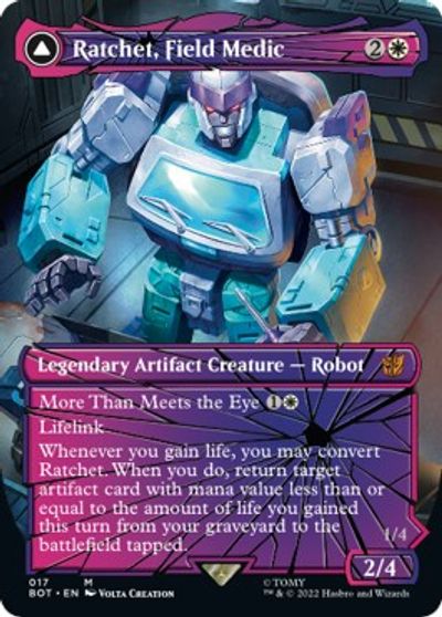 Ratchet, Field Medic (Shattered Glass) card art