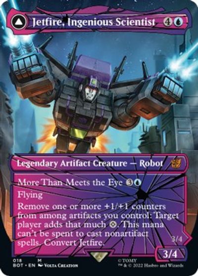 Jetfire, Ingenious Scientist (Shattered Glass) card art
