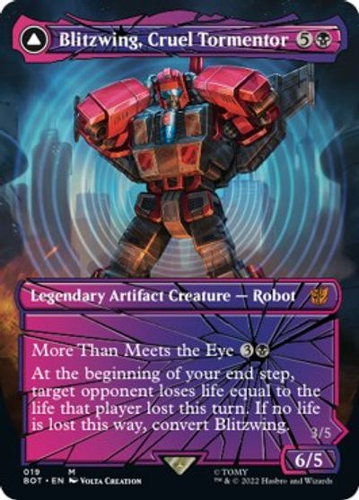 Blitzwing, Cruel Tormentor (Shattered Glass) card art
