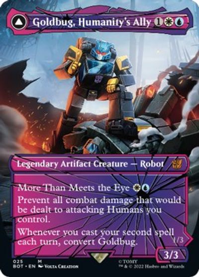 Goldbug, Humanity's Ally (Shattered Glass) card art