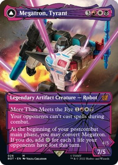 Megatron, Tyrant (Shattered Glass) card art