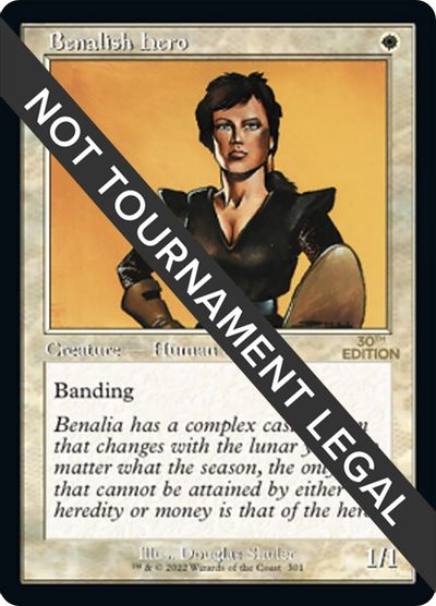 Benalish Hero (Retro Frame) card art