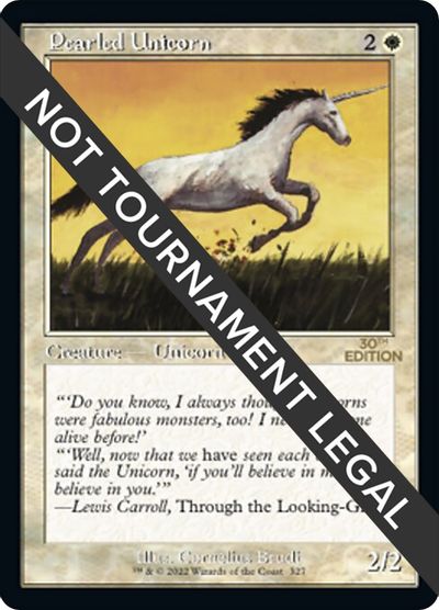 Pearled Unicorn (Retro Frame) card art