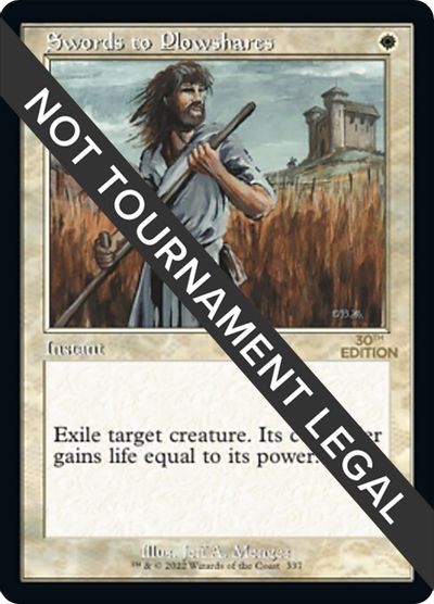 Swords to Plowshares (Retro Frame) card art
