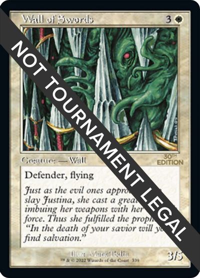 Wall of Swords (Retro Frame) card art
