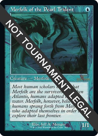 Merfolk of the Pearl Trident (Retro Frame) card art