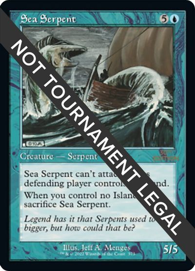 Sea Serpent (Retro Frame) card art
