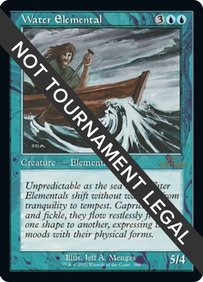 Water Elemental (Retro Frame) card art