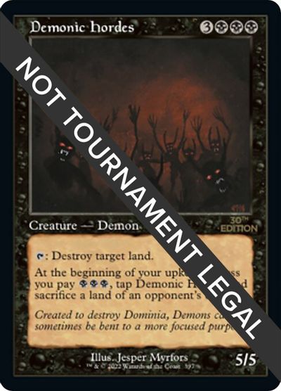 Demonic Hordes (Retro Frame) card art