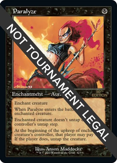 Paralyze (Retro Frame) card art