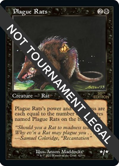 Plague Rats (Retro Frame) card art