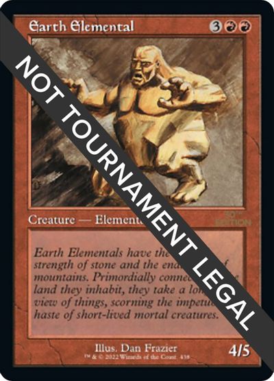 Earth Elemental (Retro Frame) card art