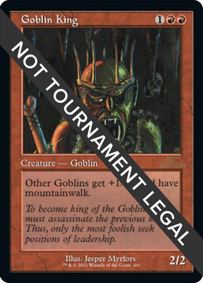 Goblin King (Retro Frame) card art