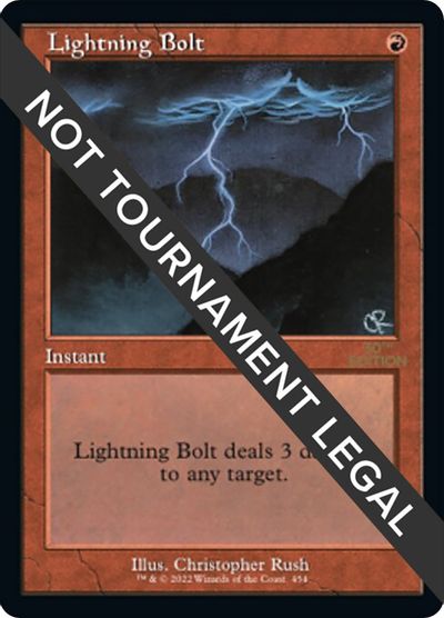 Lightning Bolt (Retro Frame) card art