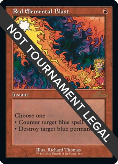 Red Elemental Blast (Retro Frame) card art