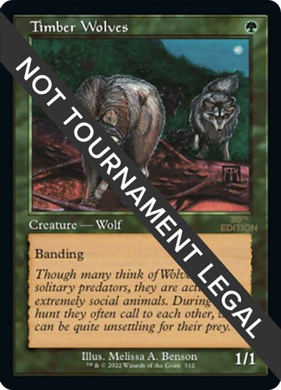 Timber Wolves (Retro Frame) card art