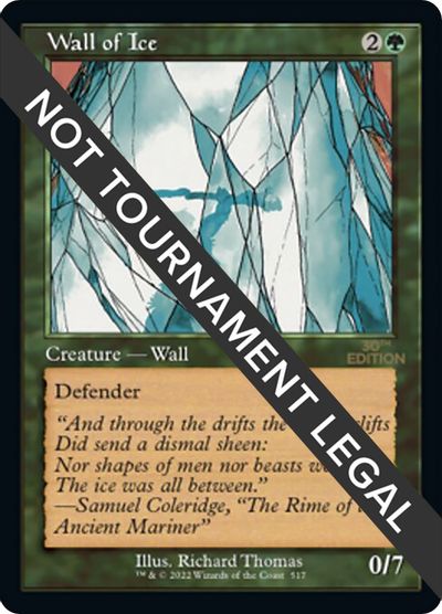 Wall of Ice (Retro Frame) card art