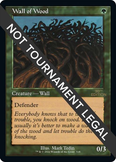 Wall of Wood (Retro Frame) card art