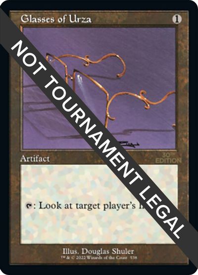 Glasses of Urza (Retro Frame) card art