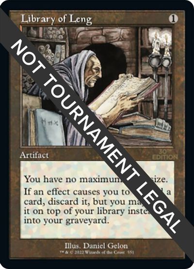 Library of Leng (Retro Frame) card art