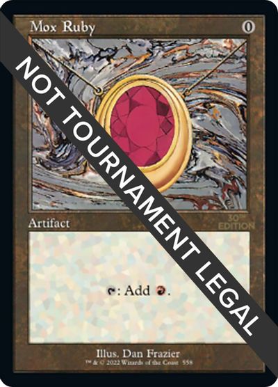 Mox Ruby (Retro Frame) card art