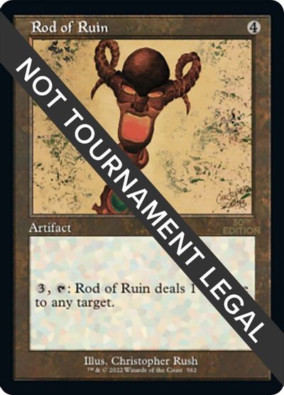 Rod of Ruin (Retro Frame) card art