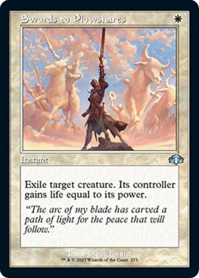 Swords to Plowshares (Retro Frame) card art