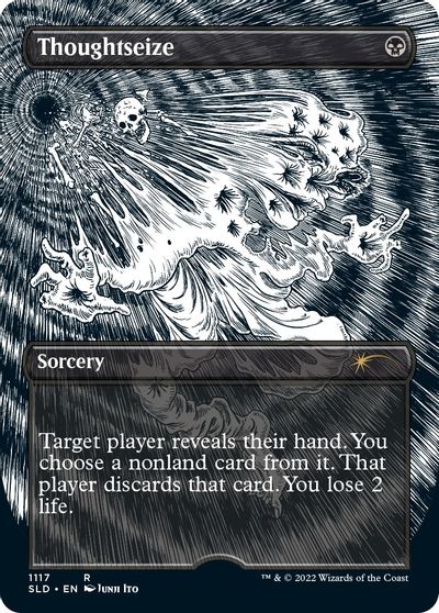 Thoughtseize (Borderless) card art