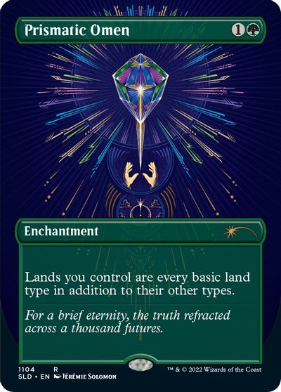 Prismatic Omen (Borderless) card art
