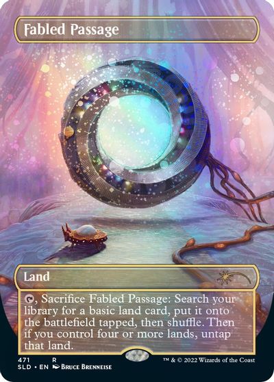 Fabled Passage (Borderless) (Galaxy Foil) card art