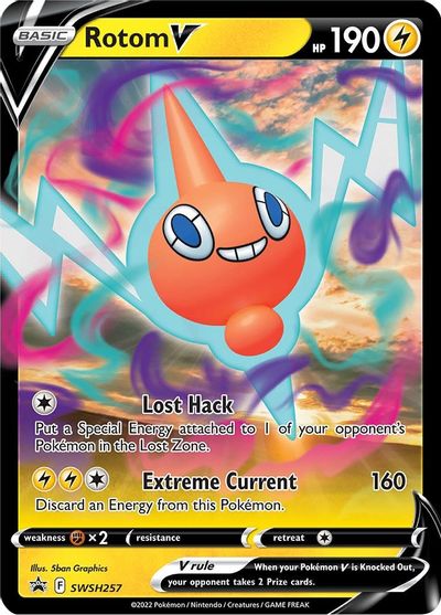 Rotom V - SWSH257 card art