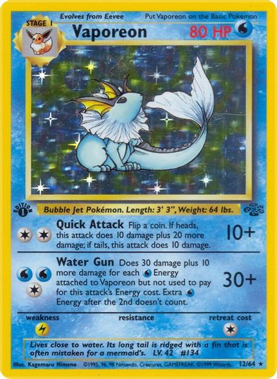 Vaporeon (12) card art