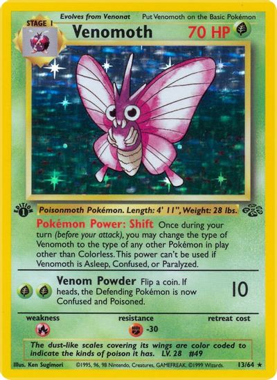 Venomoth (13) card art