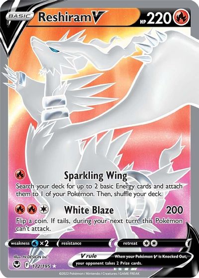 Reshiram V (Full Art) card art