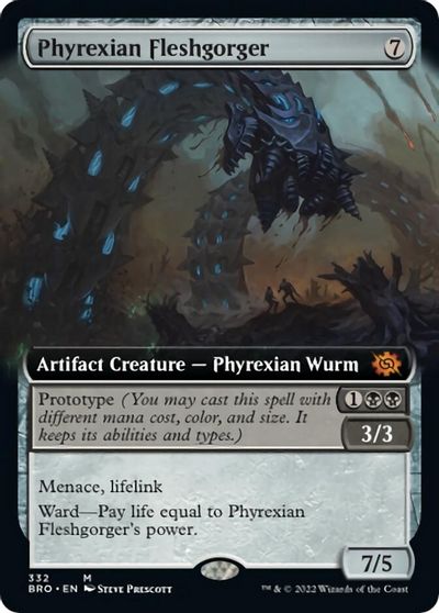 Phyrexian Fleshgorger (Extended Art) card art