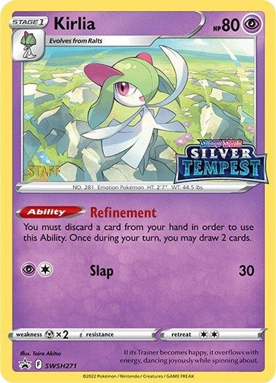 Kirlia - SWSH271 (Prerelease) [STAFF] card art