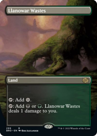 Llanowar Wastes (Borderless) card art