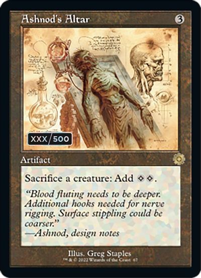 Ashnod's Altar (Schematic) (Serial Numbered) card art