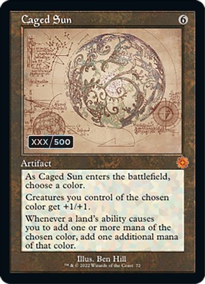 Caged Sun (Schematic) (Serial Numbered) card art