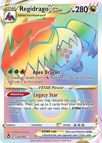 Regidrago VSTAR (Secret) card art