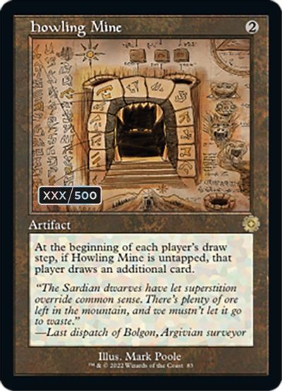Howling Mine (Schematic) (Serial Numbered) card art