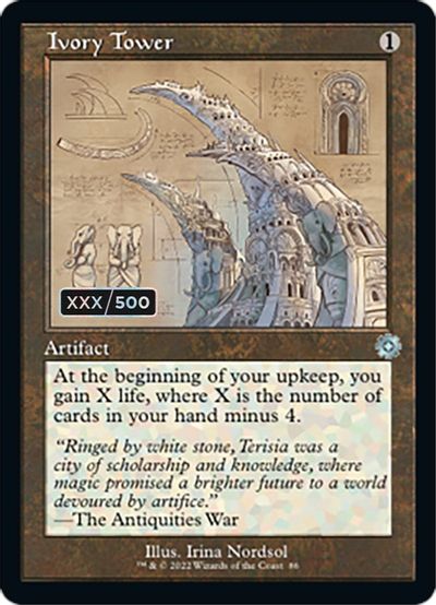 Ivory Tower (Schematic) (Serial Numbered) card art