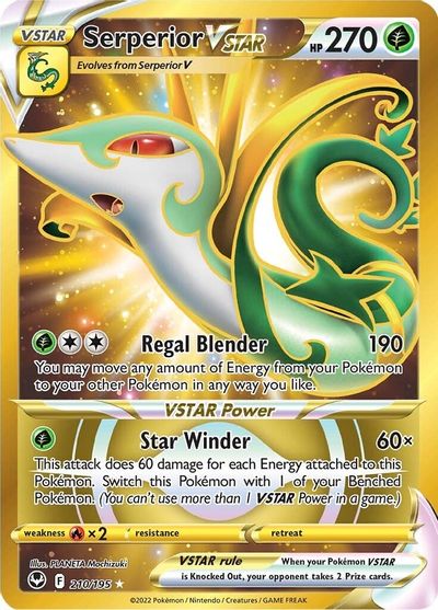 Serperior VSTAR (Secret) (210) card art