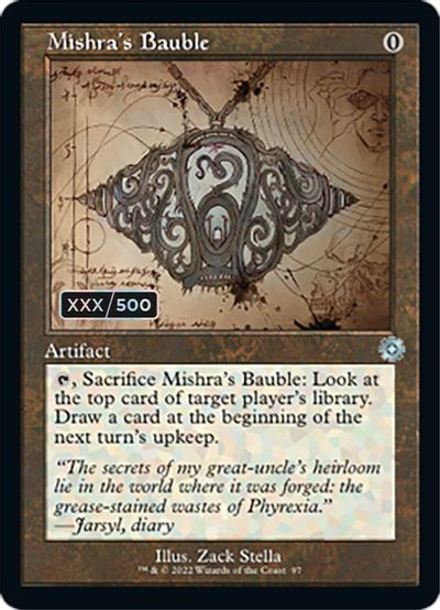 Mishra's Bauble (Schematic) (Serial Numbered) card art